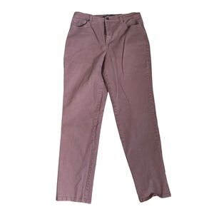 Gloria Vanderbilt Amanda High Rise Tapered Jeans size 12 Missy Mauve Y2K Vintage